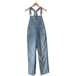 Levi's Vintage Denim Relaxed Fit Straight Leg Overalls Light Wash Size S
